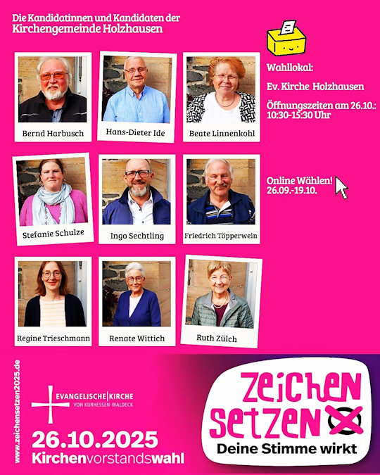 Kandidaten 2025 - Plakat